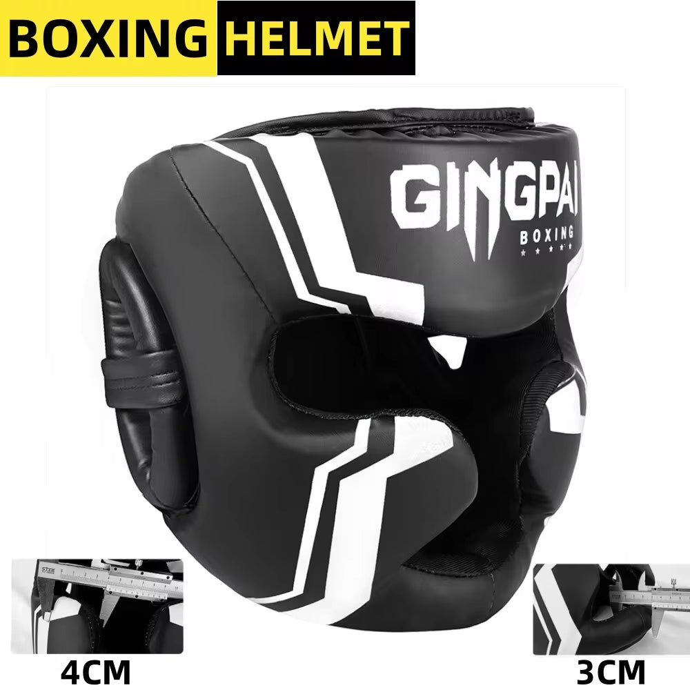 Kick Boxing Helmet Karate Muay Thai Guantes De Boxeo Free Fight Headgear MMA Head Guard Sanda Training Adults Kids Equipment